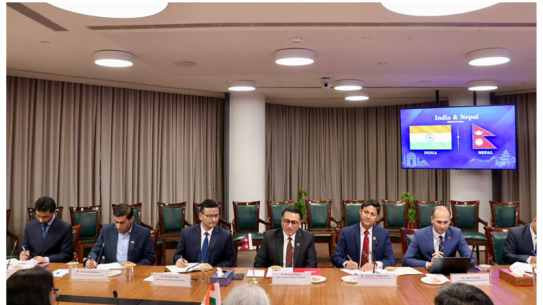 भारतमा अर्थमन्त्री वाग्लेको उच्चस्तरीय संवाद, पुनर्निर्माणदेखि आर्थिक सहकार्यसम्म छलफल